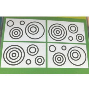 Amy Coe Simply Swirl Wall Decals Applique Room Decor Brown Circles Stickers